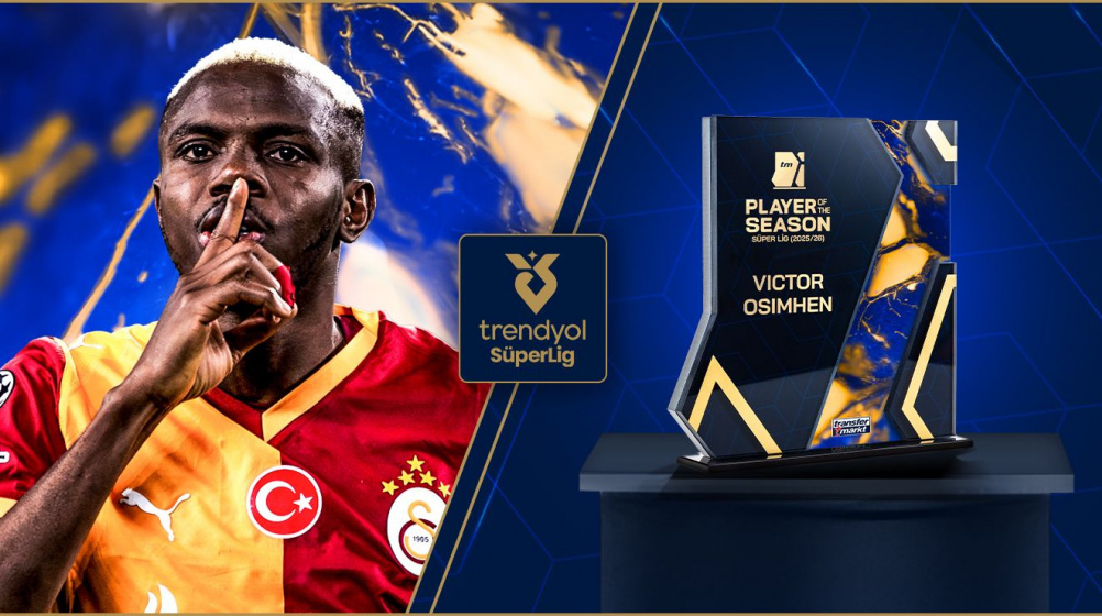 Süper Lig’de 2025/26 sezonun futbolcusu Victor Osimhen oldu - Üst üste ikinci kez kazandı